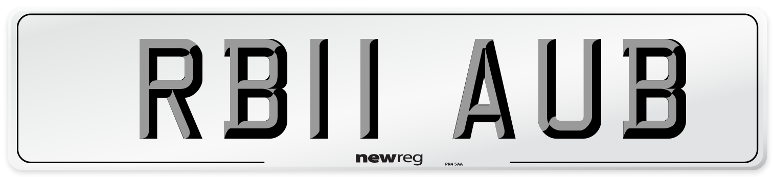 RB11 AUB Number Plate from New Reg